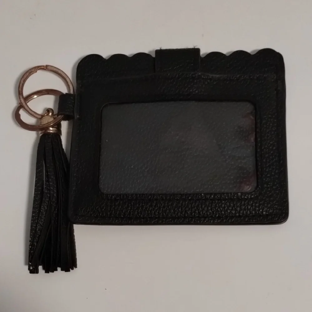 Elegant Black Keychain Card Holder - Picture 2 of 2